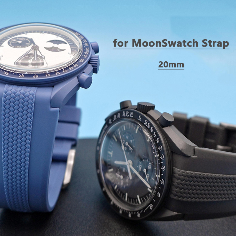 Omega Watch Speedmaster - Gumowy pasek do Swatch X Omega