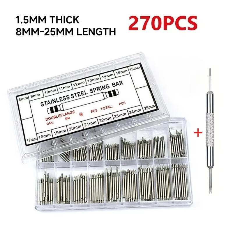 Spring Bar Tool Set - Zestaw 270 szt. sprężynowych teleskopów ze