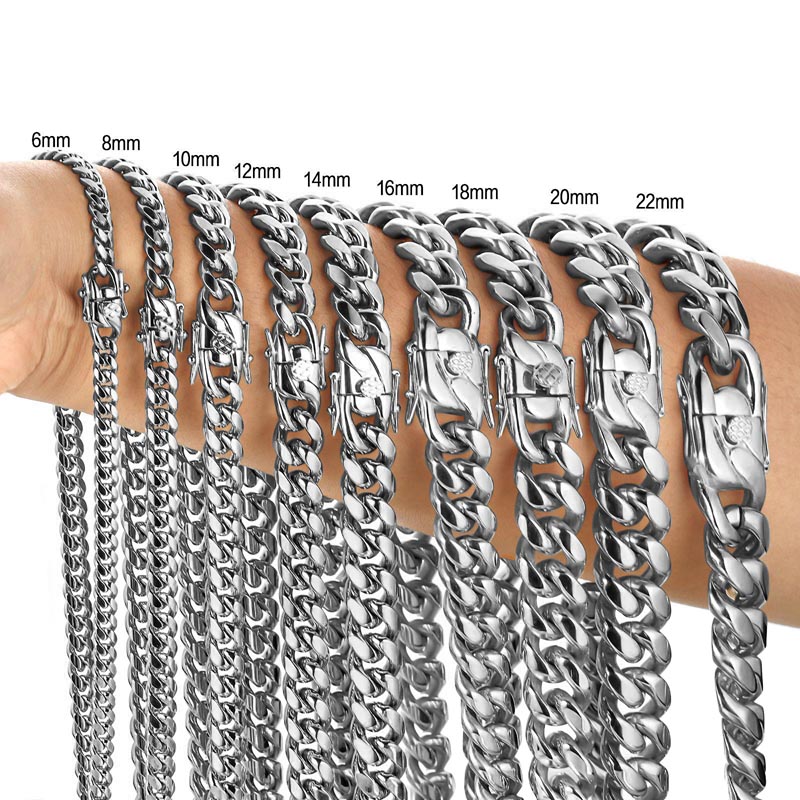 Butterfly Clasp Deployant - 316L ze stali nierdzewnej Miami krawężnik