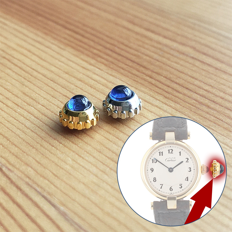 Cartier Watch Tank - Szafirowy zegarek korona dla Cartier musi