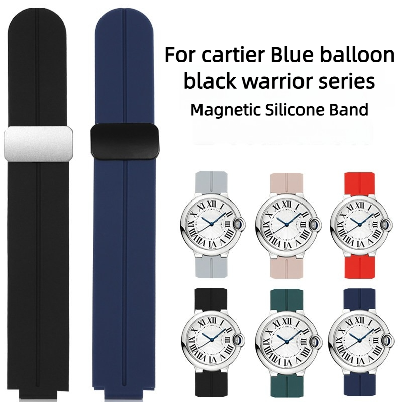 Cartier Watch Ballon Bleu - Wypukły magnetyczny pasek do zegarka Cartier