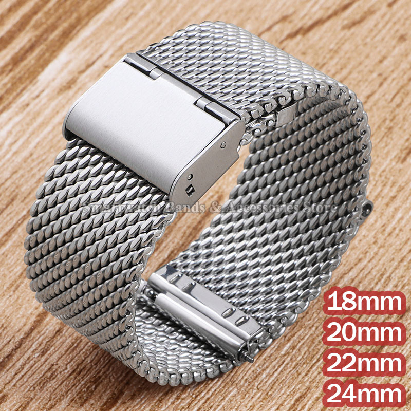 Mesh Strap Metal - 1.0 Milanese Mesh stalowy pasek 18mm
