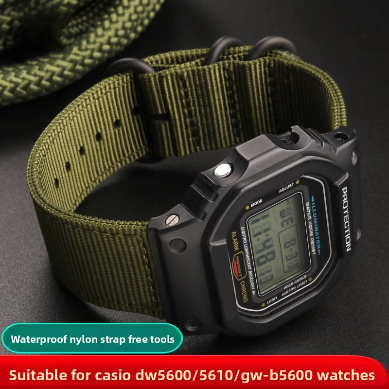 Casio Watch G-Shock Dw-5600 - Nylonowy pasek do zegarka Casio G-Shock