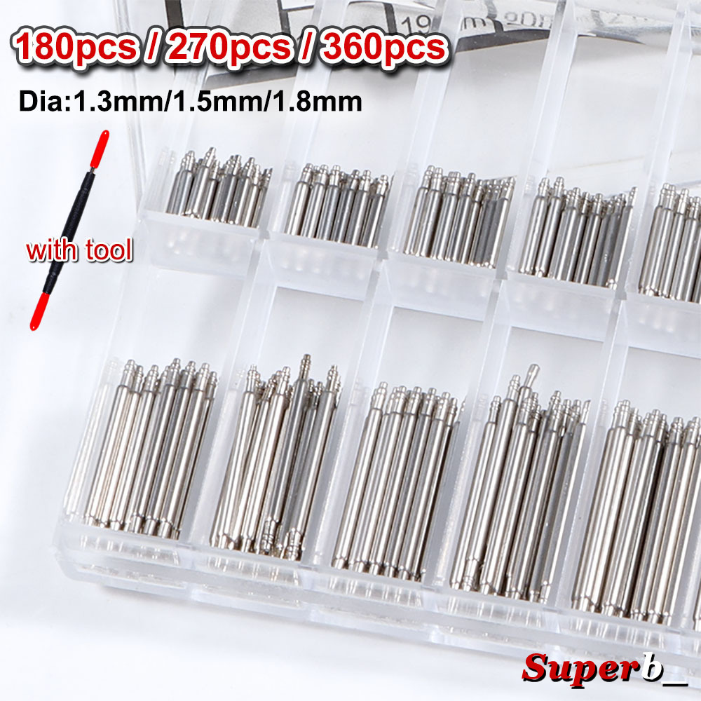 Spring Bar Tool Set - 360 szt. Sprężynki do pasków zegarków