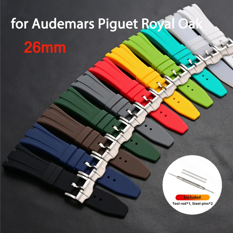 Audemars Piguet Watch Royal Oak Offshore - 26mm Gumowy Pasek do Audemars Piguet