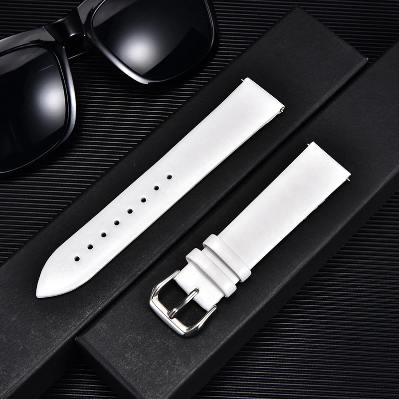 Suede Strap Watch - Ultracienkie paski do zegarków ze skóry