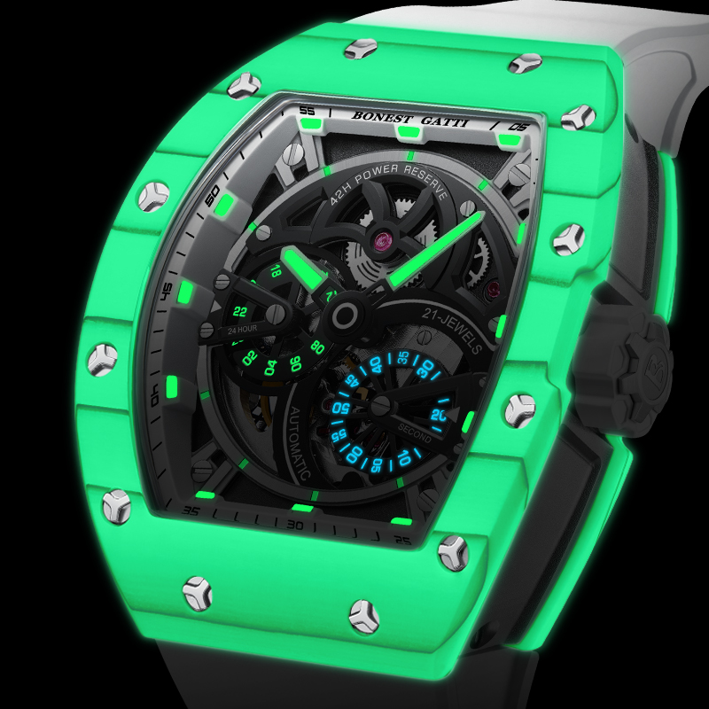 Zegarek męski mechaniczny BONE – Rubber Strap Diver recenzja i cena