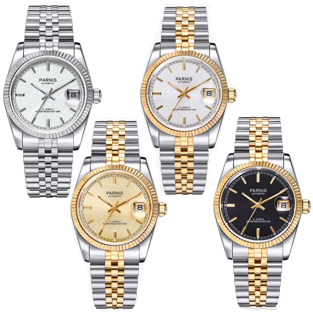 Parnis 36mm Męski Zegarek Auto – Rolex Watch Datejust recenzja i cena