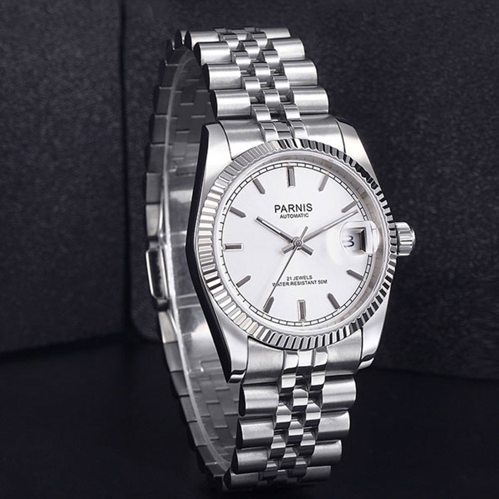 Parnis 36mm Męski Zegarek Auto – Rolex Watch Datejust recenzja i cena