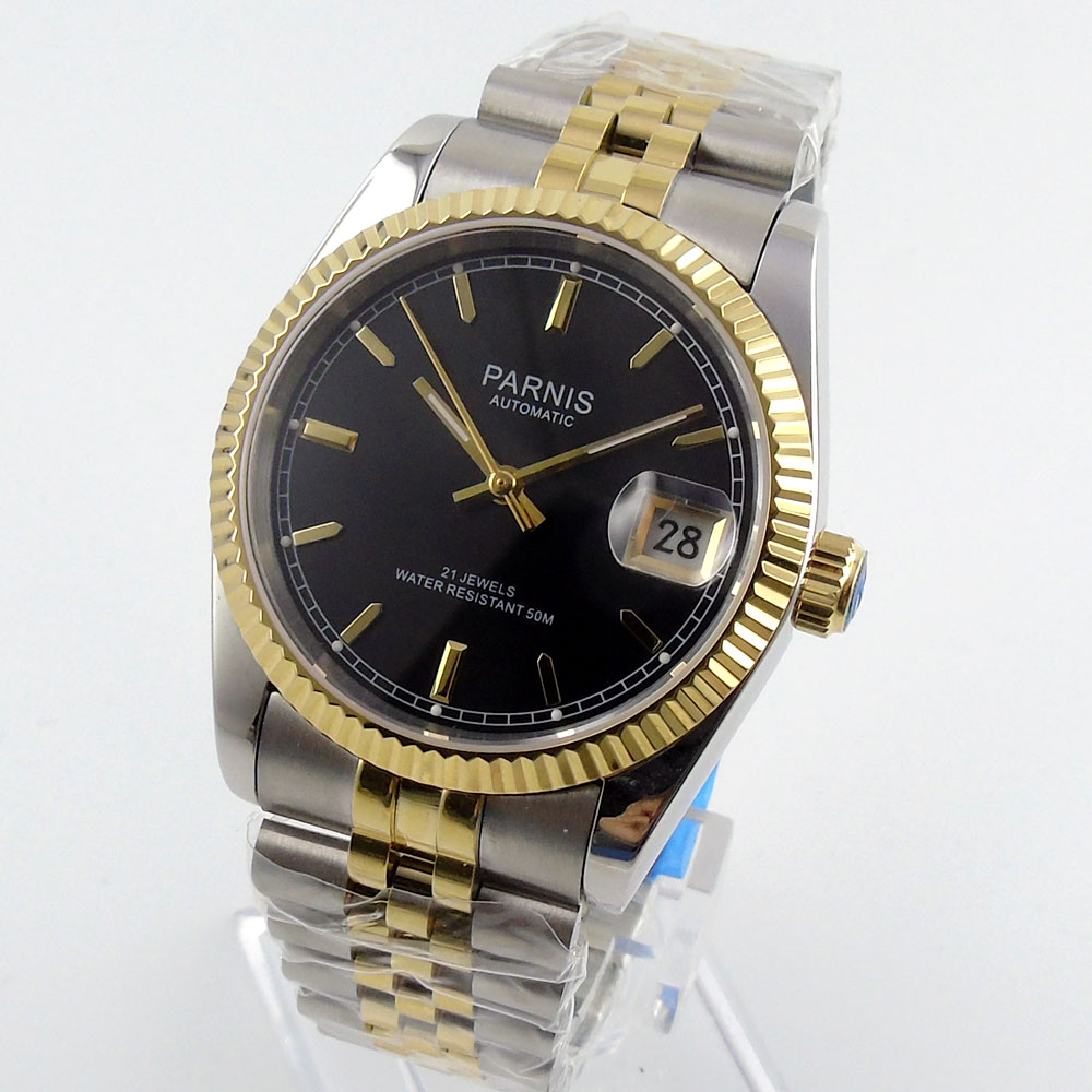 Parnis 36mm Męski Zegarek Auto – Rolex Watch Datejust recenzja i cena