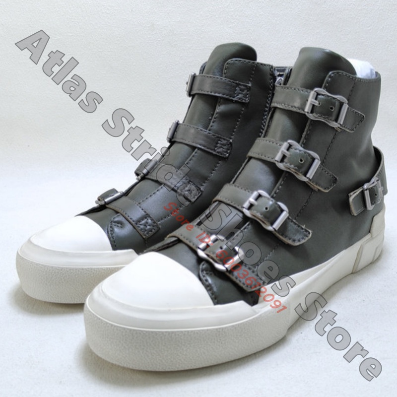Kontrastowe wysokie trampki z  – Mesh Strap Metal recenzja i cena