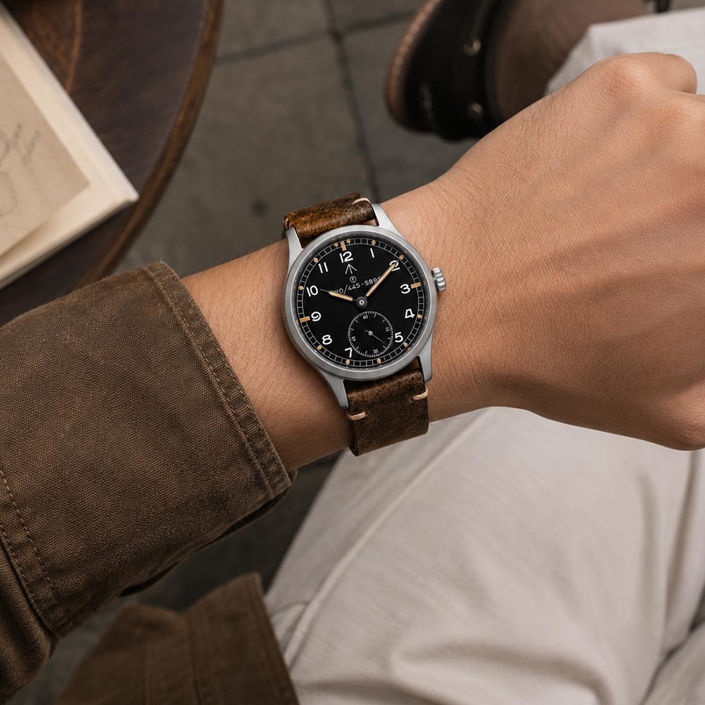 HRUODLAND Herenhorloge Militai – Tropic Strap Vintage recenzja i cena