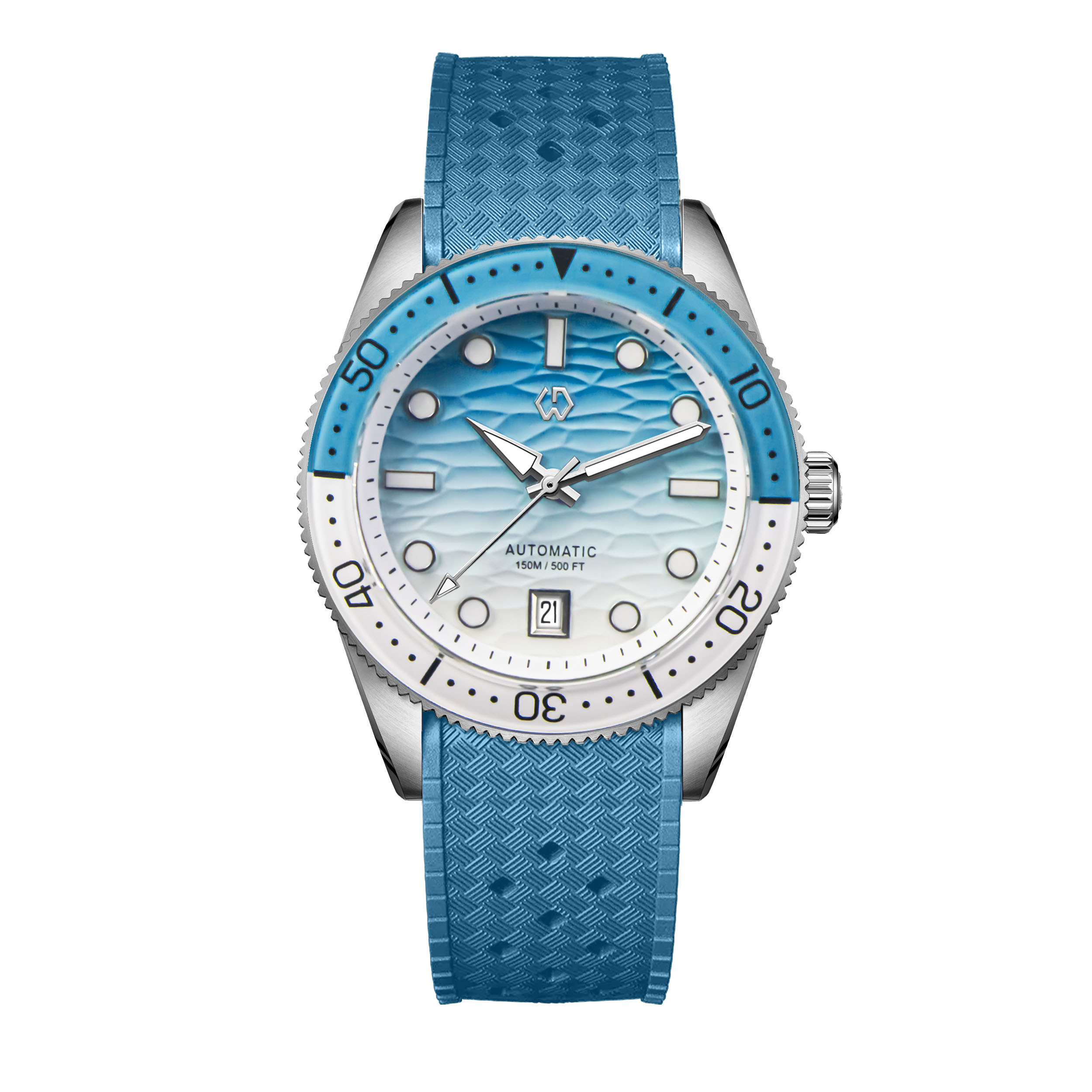 Zegarek męski 40mm, zegarek nu – Rubber Strap Diver recenzja i cena